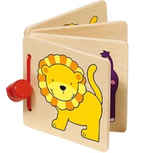 Libro illustrato in legno - Animali